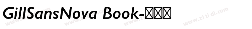 GillSansNova Book字体转换